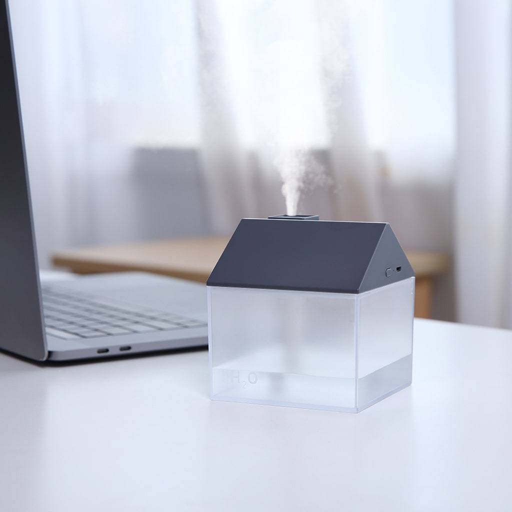 Rechargeable House-Shaped LED Humidifier Travel & Roadway Products