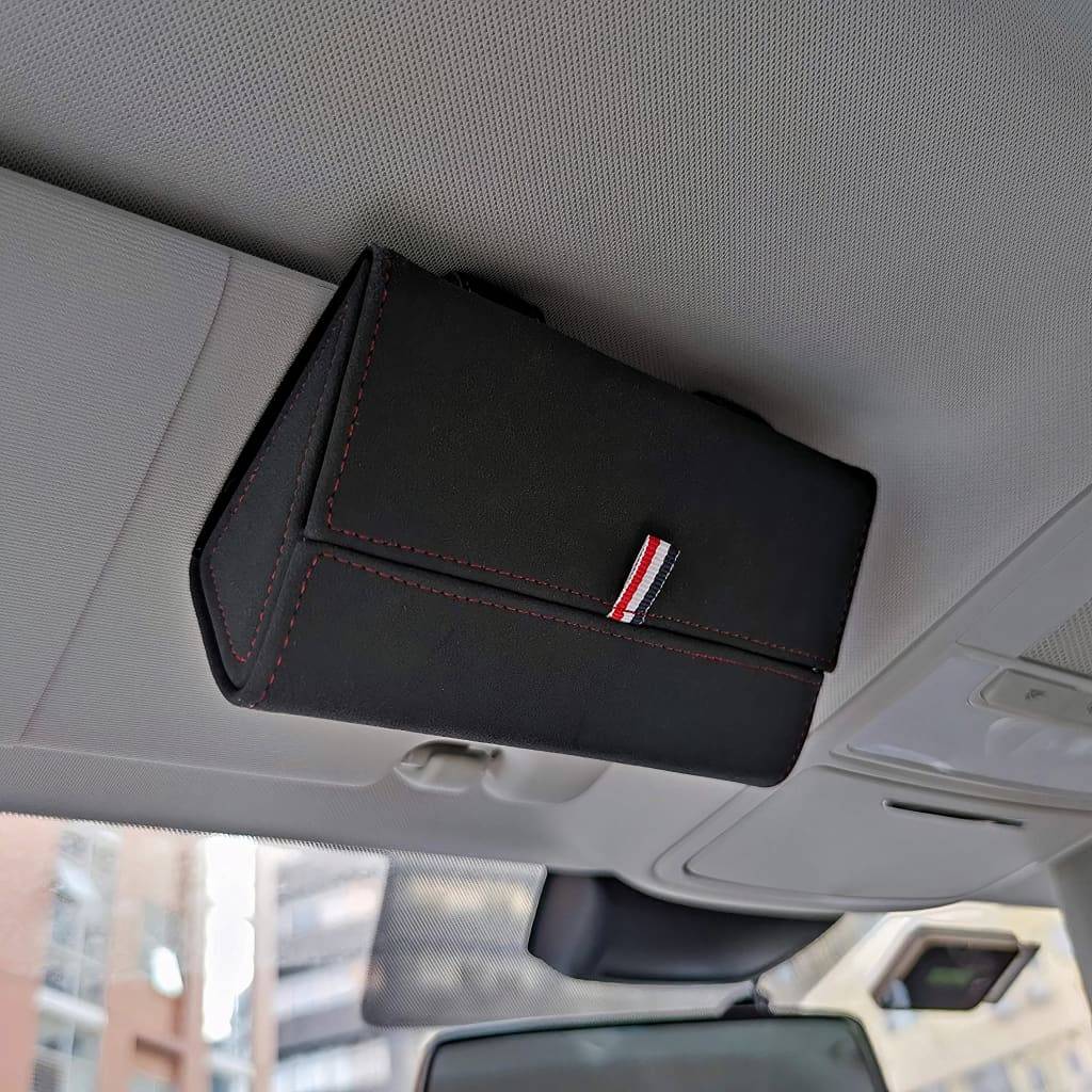 Magnetic Clip-On Sunglasses Case Driving Comfort Interior Accessories