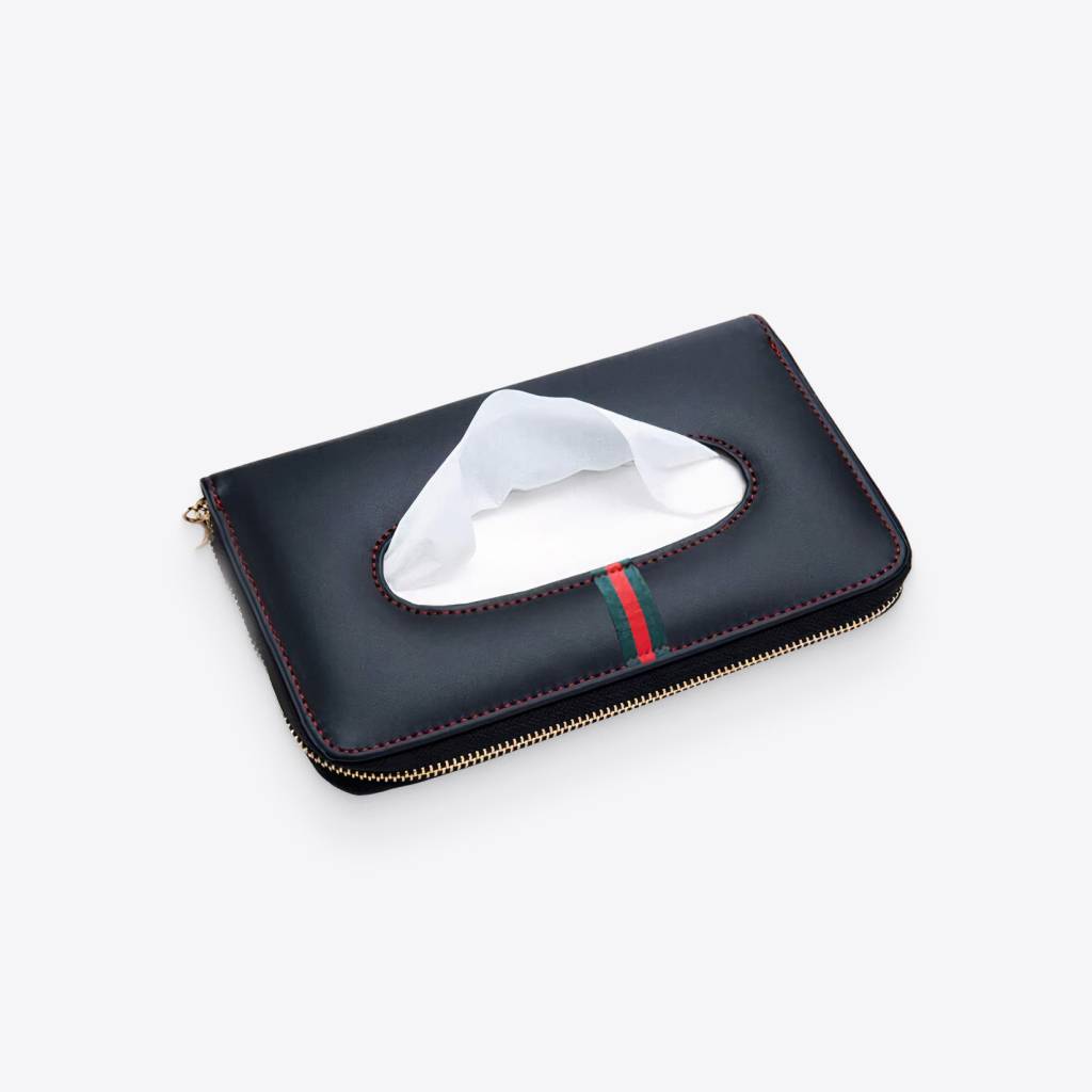 Polyurethane Leather Clutch Tissue Box Cover Driving Comfort Interior Accessories Travel & Roadway Products