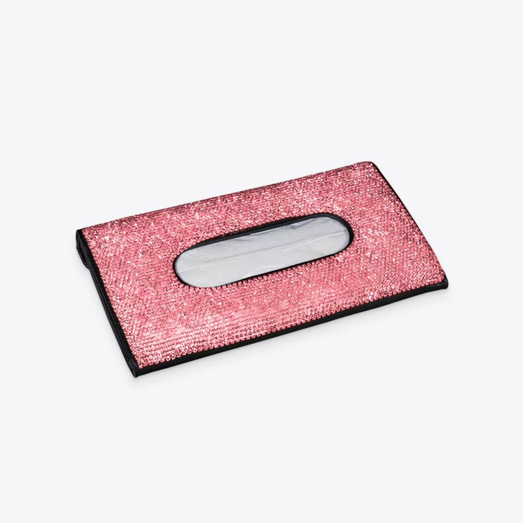 Pink Rhinestone Car Tissue Box Cover Driving Comfort Interior Accessories Travel & Roadway Products