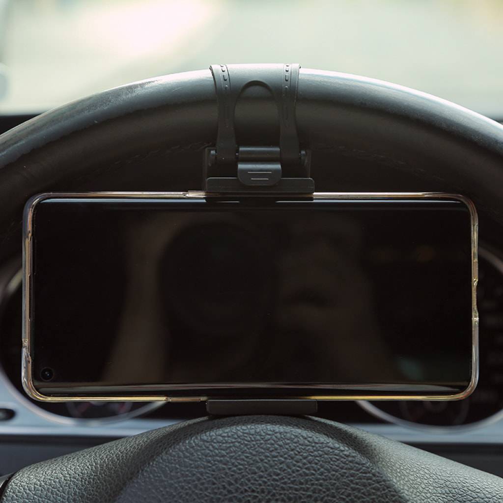 Steering Wheel Phone Mount Driving Comfort