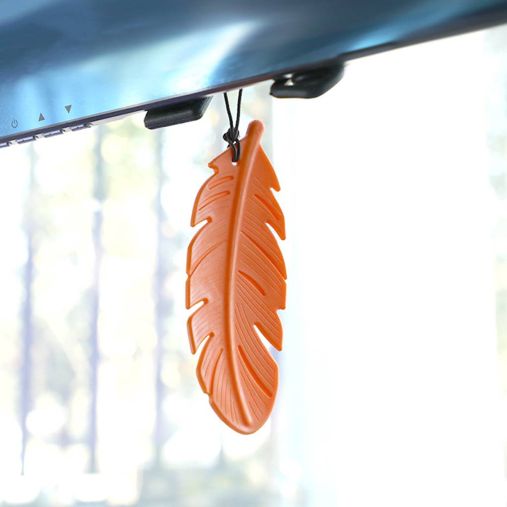 Scented Orange Feather Charm Interior Accessories