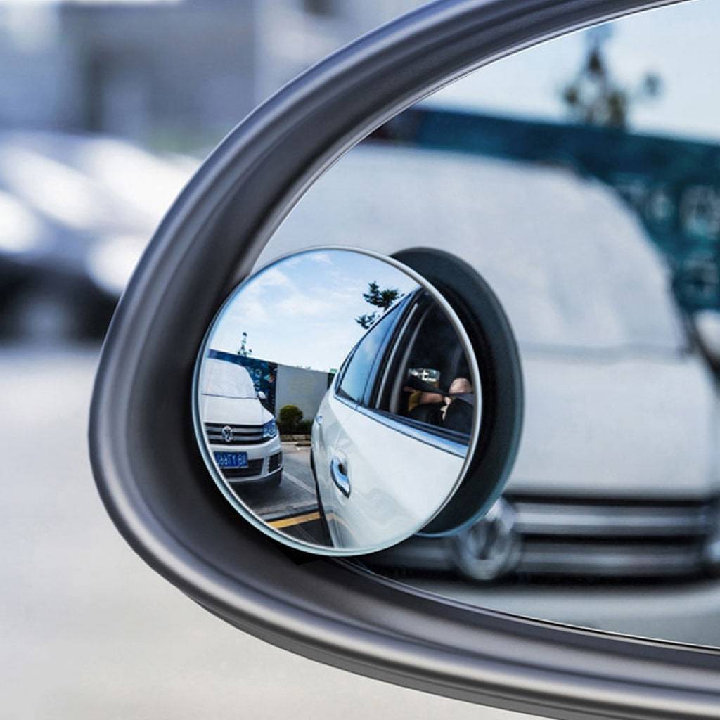 Stick-On Concave Blindspot Mirror Car Safety