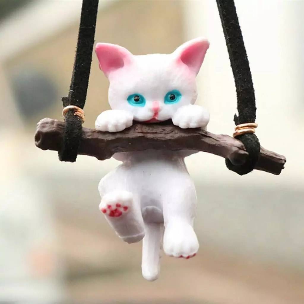 Clinging Cat Pendant Charm Interior Accessories