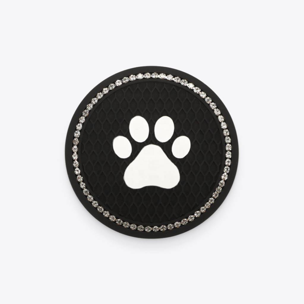 Anti-Slip Paw Print Car Drink Coaster Travel & Roadway Products