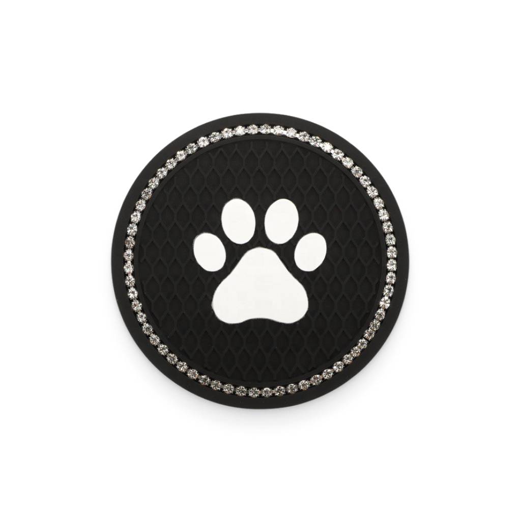 Anti-Slip Paw Print Car Drink Coaster Travel & Roadway Products