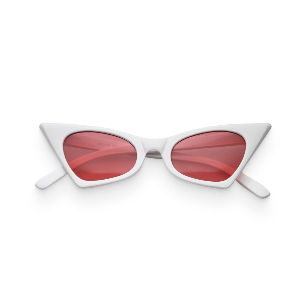 Women’s White & Hot Pink Retro Cat-Eye Sunglasses Best Sellers Mom Shirts
